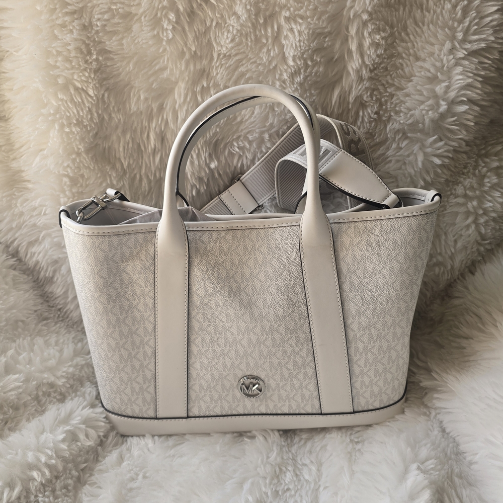 Michael Kors Ivory Patterned Tote